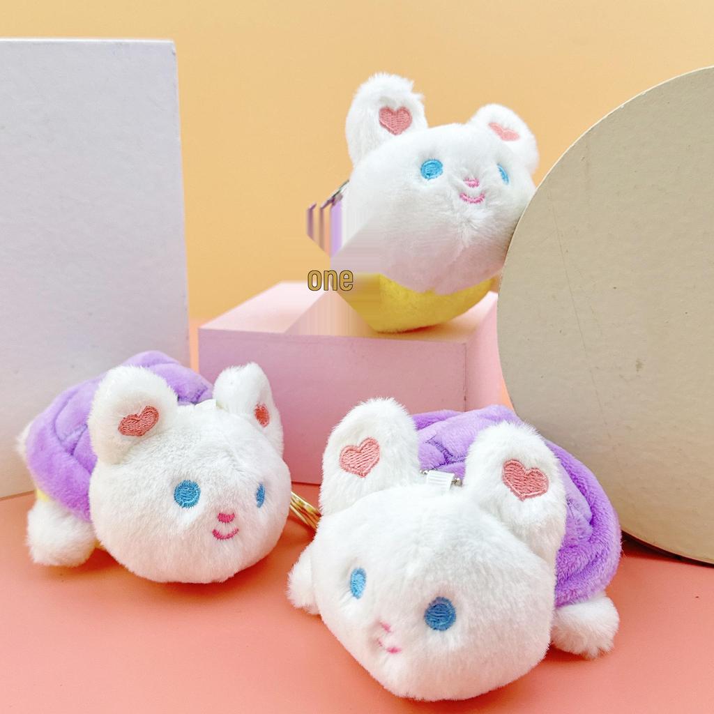 Niedliche Cartoon Schildkröte Hase Plüsch Schlüsselanhänger Anhänger Puppe