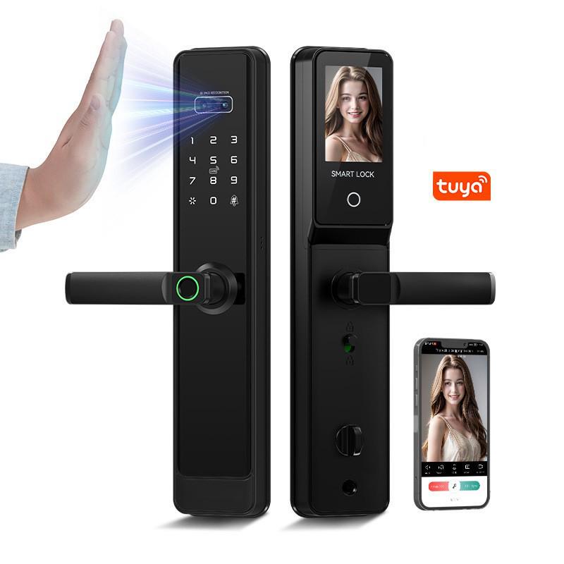 Semi-Automatic Smart Lock: Graffiti, Fingerprint, Face Recognition, Remote Unlock with Snapshot and Peephole