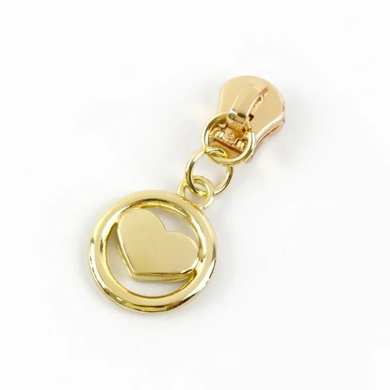 5/10/20Pcs Meetee 5# Zipper Slider for Metal Zips Handbag Purse Zippers Puller Head Jacket Replace Zip Closure Repair Accessory