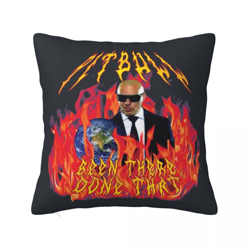 Pillow Cover Mr Worldwide Pitbull Custom Cushion Cover Fashion Pillow Case For Office Car Home Decorative Pillowcases