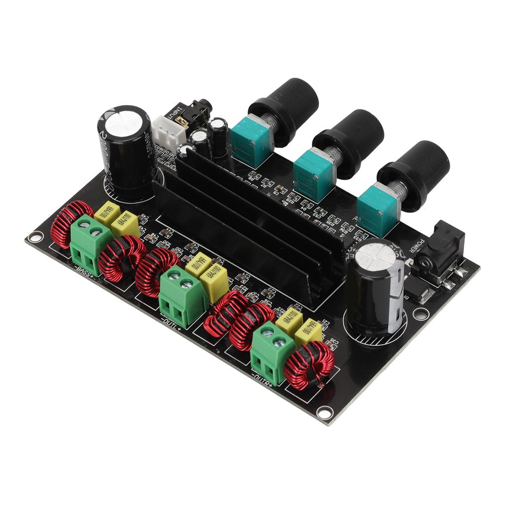 Placă amplificator digital de putere 80W + 80W + 100W, placă amplificator de putere pe 2.1 canale pentru difuzoare DIY