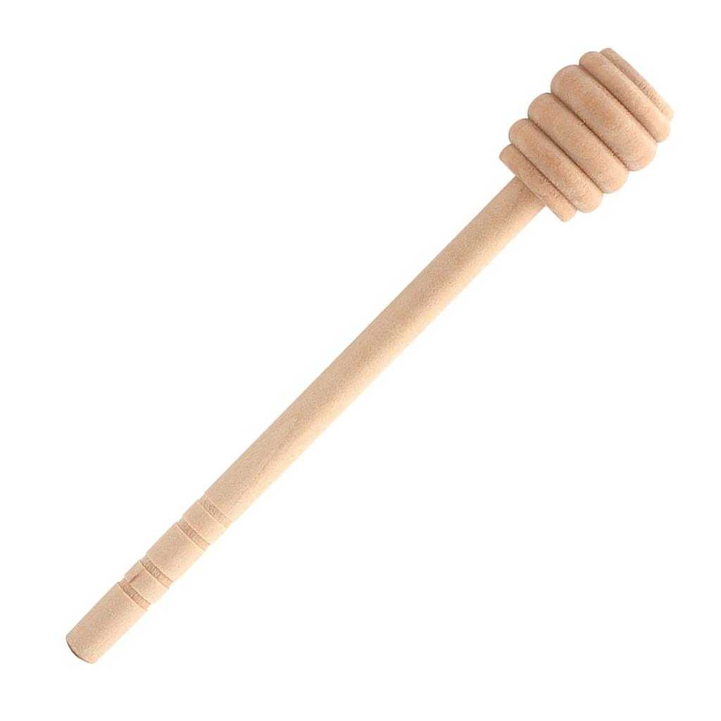 50Pcs/set Household Wooden Jam Honey Dipper Jar Dispensing Collecting Stirring Rod Stick