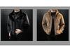 2025 Men's High-Quality Faux Mink Shearling Coat - Thickened Stand-Collar Winter Zip Top