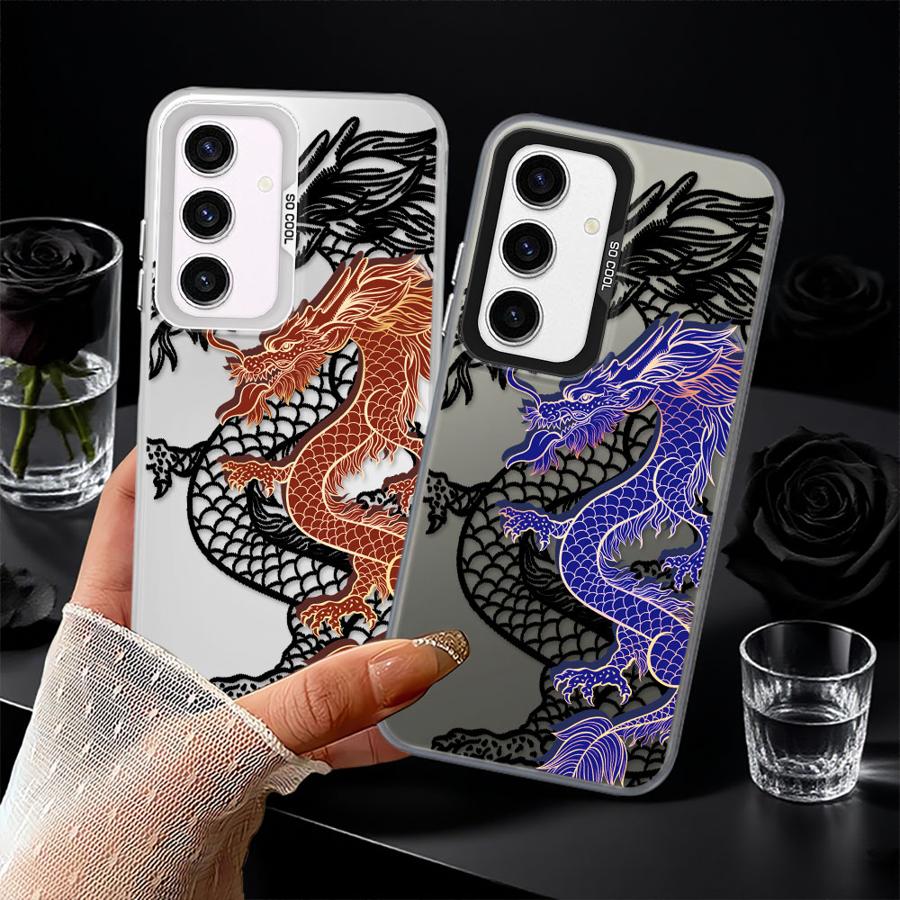 Case for Samsung Galaxy A14 A56 A54 A72 A32 A36 A25 A73 A17 A52 A13 A16 A34 A12 A23 A71 Phone Cover Dragon