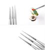 kads 15Pcs Nail Art Liner Brush Set French Lines Stripe Flower Painting Pen Drawing Brush Manicure Tools Silver Color Handle