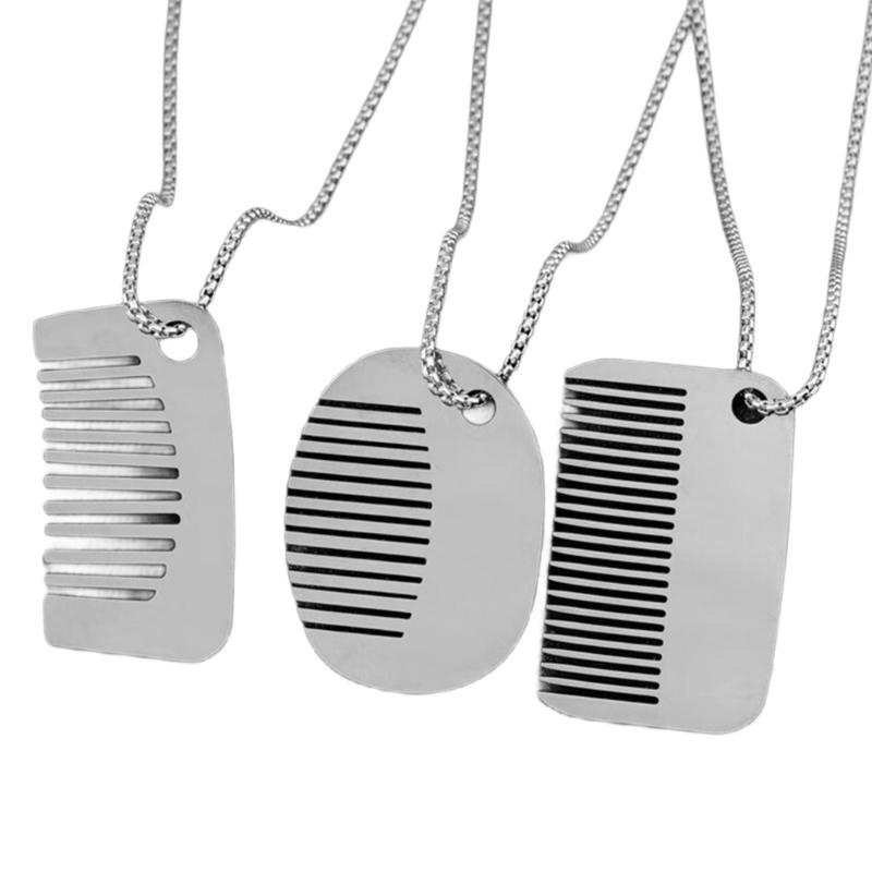 Stylish Comb Pendant Necklace with Comfortable Chain Comfortable Necklace for Youthful Trendsetters and Fashion Lovers