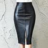 Practical Windproof Ultra Soft Long Lasting Knee-Length Women Warm Bodycon Skirt For Date Midi