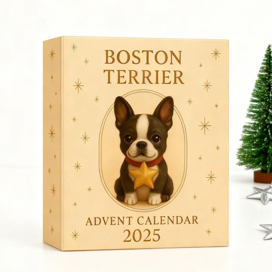 Cartoon Terrier Advent Calendar 2025 24 Days Christmas Countdown Calendar Interactive