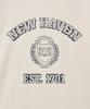 YALE New Haven Graphic Ringer T-Shirt_Cream