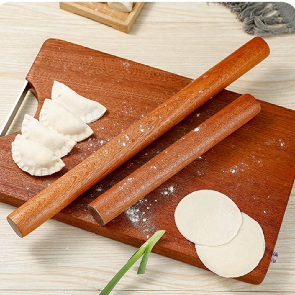 30/40/50cm Rolling Pin Wooden Baking Rolling Stick Pastry Roller Dumpling Making