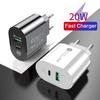 12W PD Fast Charger 2.4A EU/US Plug Type-C Adapter