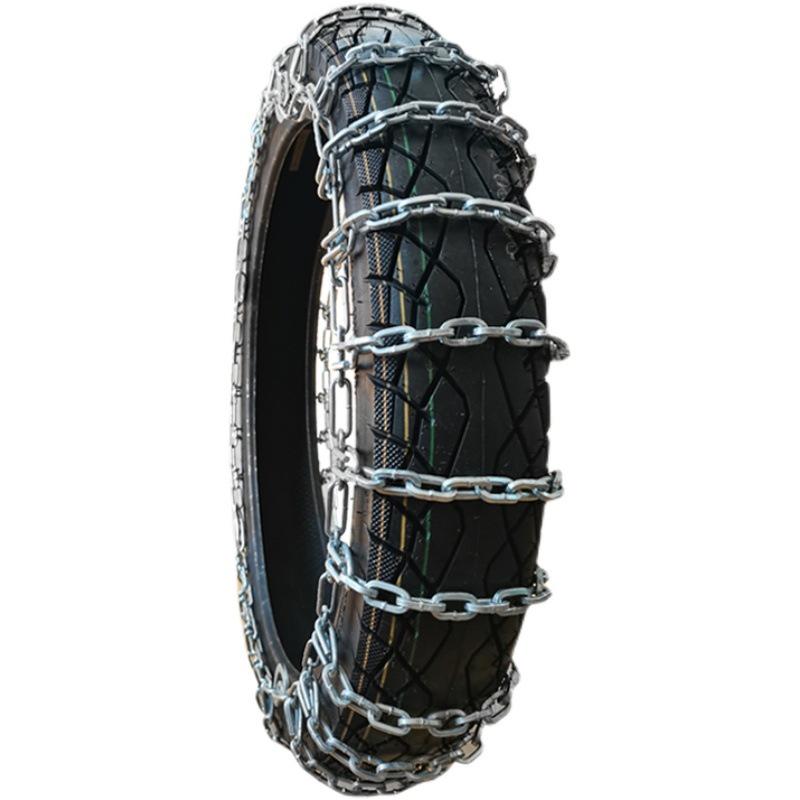 Two-Wheel Motorcycle Anti-Skid Chain for 3.00-18 Tires - Winter, Snow & Mud Compatible