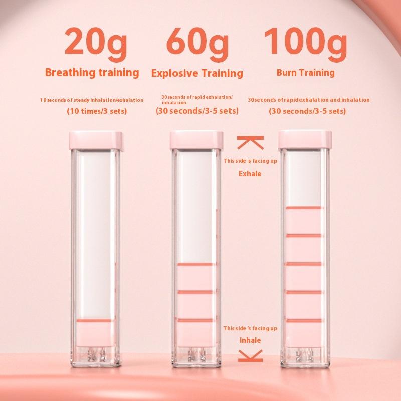 1 Set Breathing Exercise Device Abdominal Muscle Trainer Deep Breathing Dumbbell Men Women Adults Lung Capacity Training Device