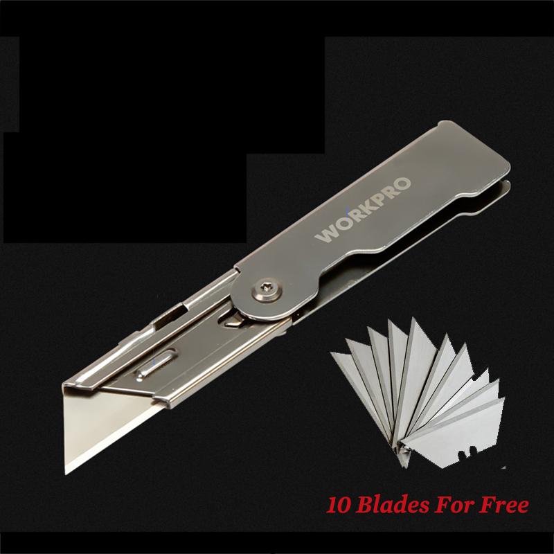 Mini Folding Utility Knife Set Quick Change Pocket Utility Knife with Belt Clip Blade Knife for Cutting Box Paper EDC Tool