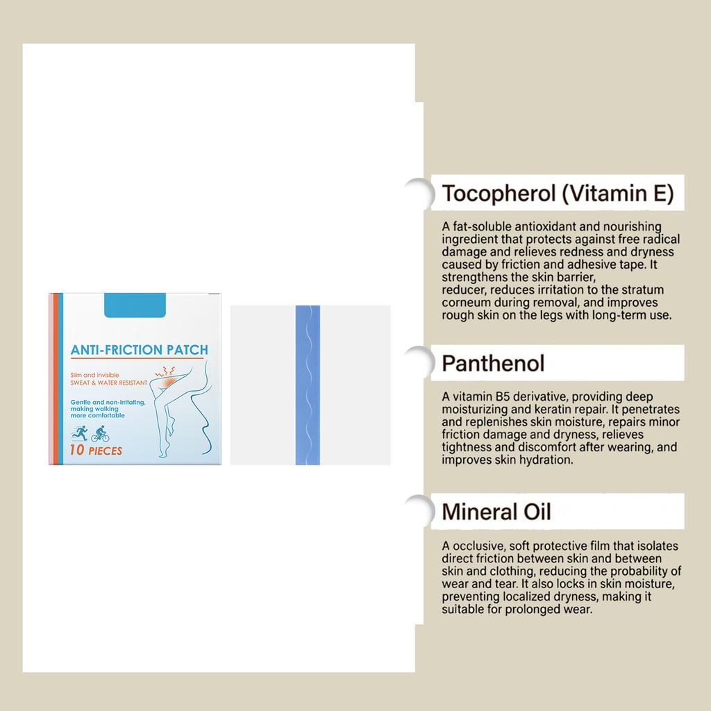 Leg -friction Care Patches Provide Gentle And Moisturizing Care For The Legs, Effectively Protecting The Skin And Making It Smooth And Comfortable.