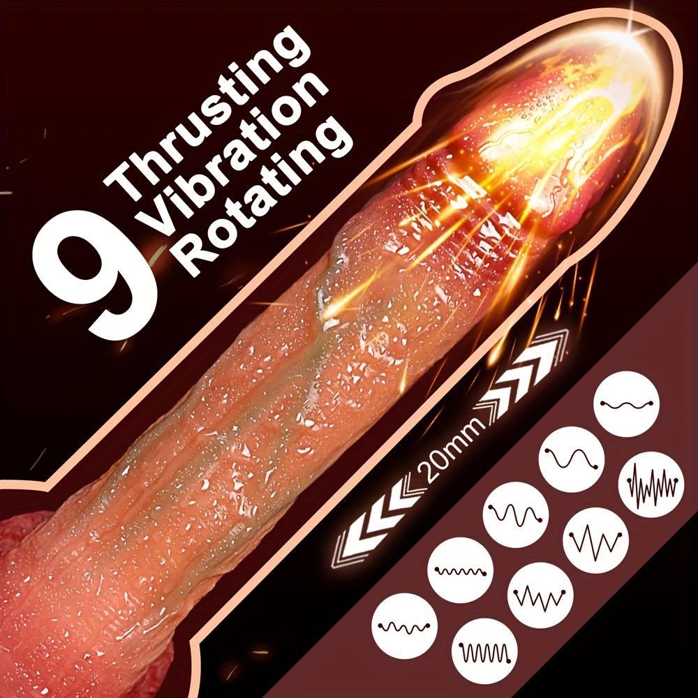 Heating Thrusting Realistic Dildo Vibrator Wireless Remote Layer Silicone Super Big Penis Dildos Sex Toys For Women Adults Shop