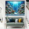 1 Underwater World Photography Background Cloth - Wall Paintings for Living Room  Bedroom  and Office Decoration