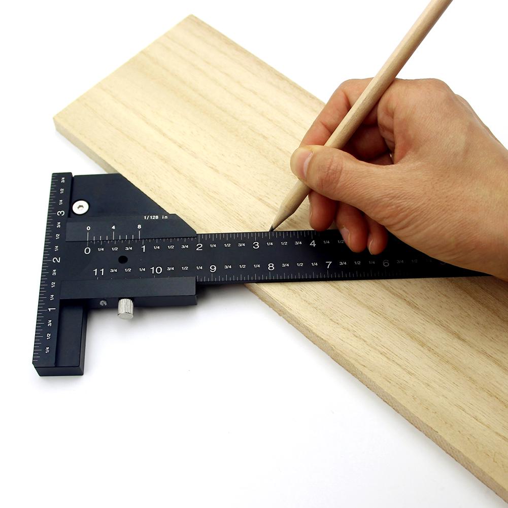 Angle Ruler Woodworking Scribe Drawing Marking Gauge 60CM Precision Measuring