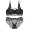 European & American Sexy Lace Push-up Bra Set for Women & Girls, Style 1824