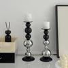 Vintages Iron Tapers Candle Holder Elegants Tall Candlestick Stand for Wedding and Home Decoration