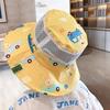 Children'S Large Brim Sun Protection Summer Thin Mesh Breathable Fisherman Hat Kindergarten Hat Girl Baby Sun Hat
