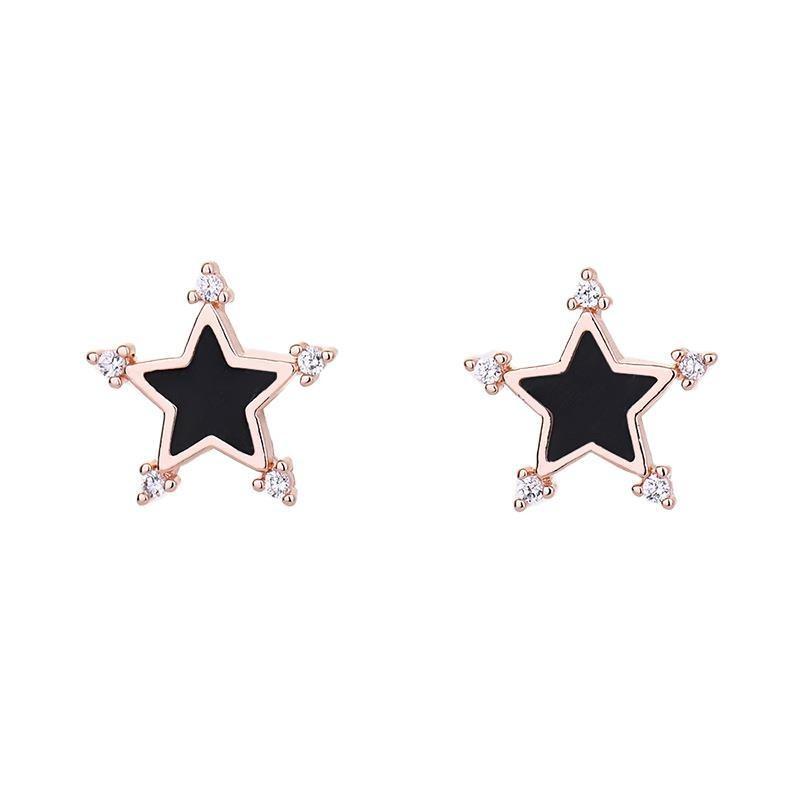 

Новый продукт Серьги для женщин с простыми цирконовыми пентаграммами серьги-капли