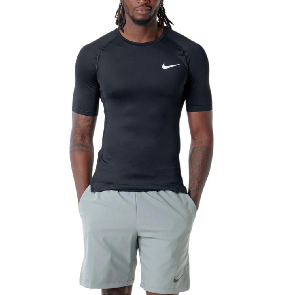 Nike Logo Printed Casual Crew Neck Short Sleeve T-Shirt Men Tops Black BV5631-010