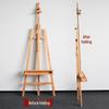 Beechwood Adjustable Easel for Art Students, 1.5m Display Tripod Stand