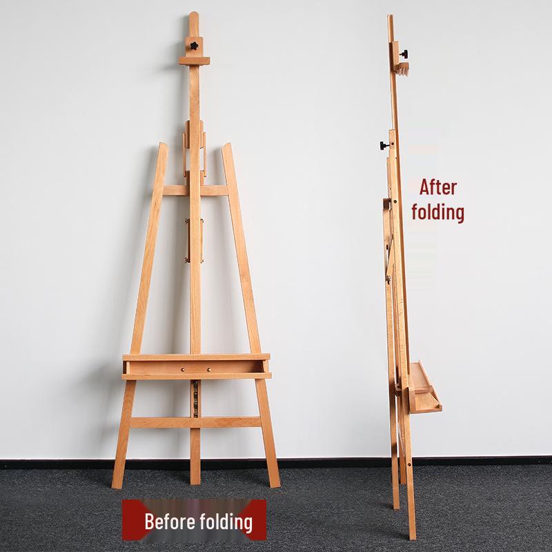 Beechwood Adjustable Easel for Art Students, 1.5m Display Tripod Stand