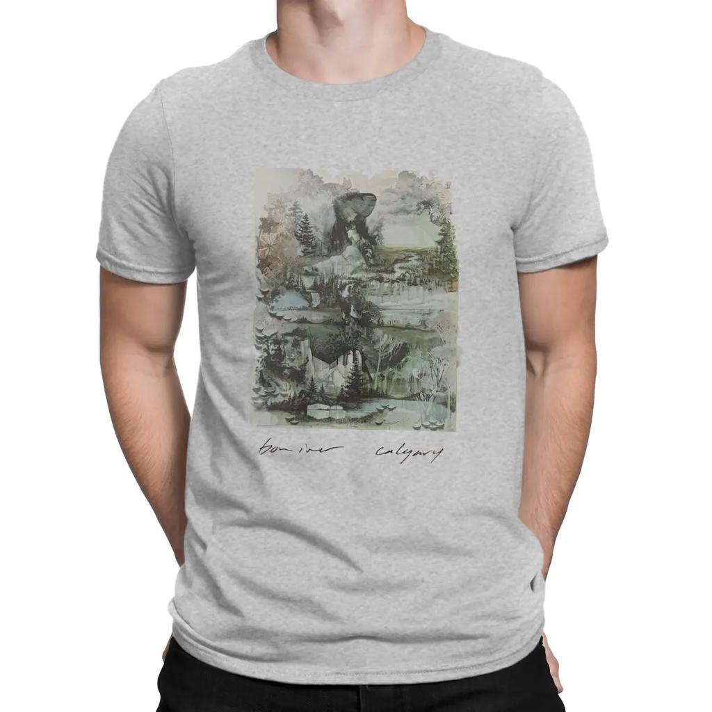 Music T-Shirt Men B-Bon Ivers Humor Cotton Tee Shirt Crew Neck Short Sleeve T Shirts Gift Idea Clothes