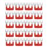 20pcs Fork Type Jumper Block Terminal Strips 400V 15A Jumper Block Workshops Fork Terminal Strip