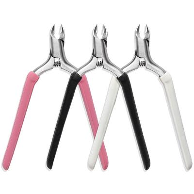 Colorful Olecranon Scissors Toenail Ingrown Dead Skin Remover Nail Art Cuticle Nipper Clipper Edge Cutter Manicure Plier Tool