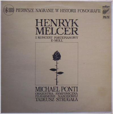 LP Record HENRYK MELCER, MICHAEL PONTI, ORKIE - I Koncert Fortepianowy E-moll = Pia LP009 WIFON 1980 Poland Classical Used