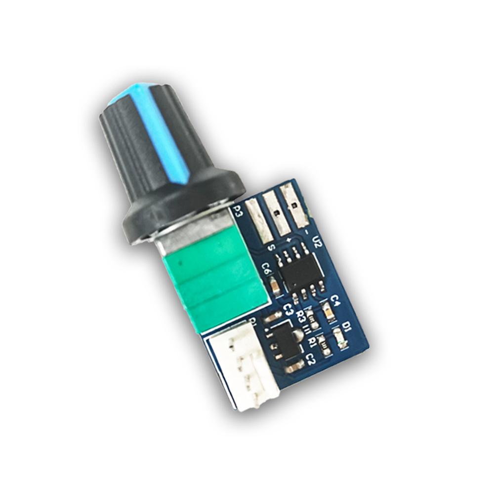

12V 4 Pin Single-channel PWM Fan Speed Motor Controller Board With Knob Switch Electrical Equipment Governor