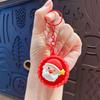 Cartoon Christmas Stress Relief Keyboard Keychain for Couples Bags Decorative Button Fidget Holiday Gift for Friends Family