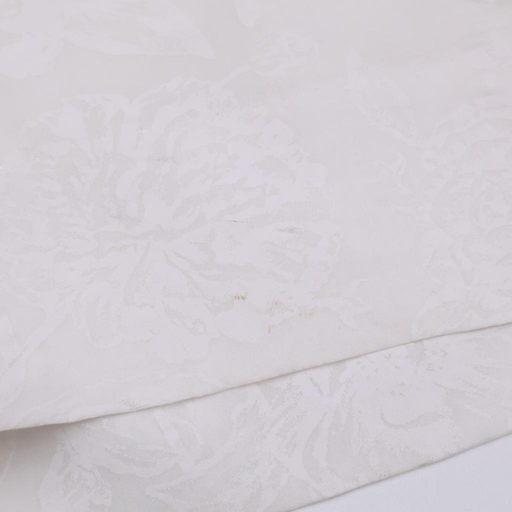 Ebure White 22Stainless Steel Pigment Flower Waist Rubber Wide Pants Bottoms 38 whiteUsed