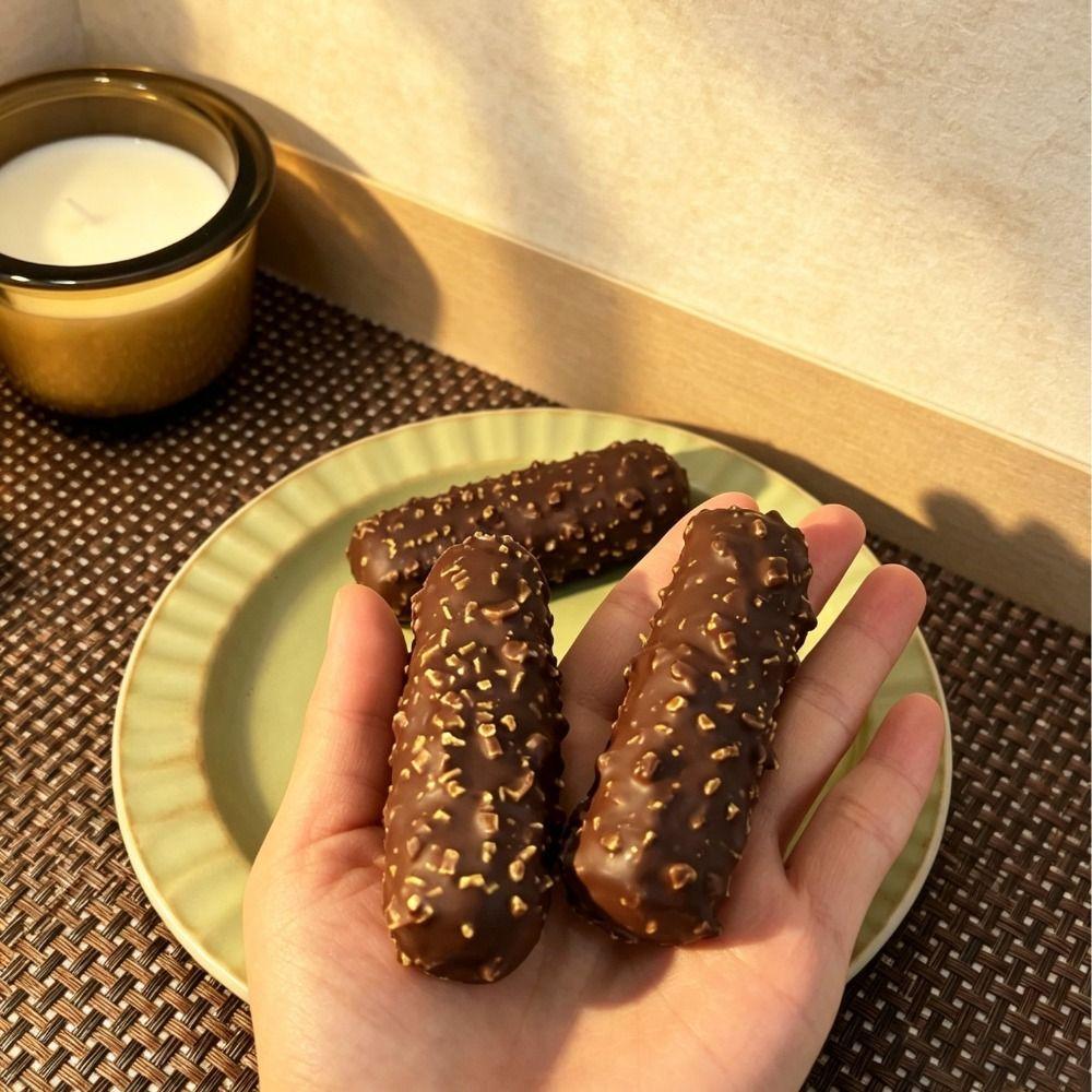Chocolate Wax Skin Squeeze Toy Non-bounce Crunchy Squeeze Creative Crispy Squishy  Student Prize