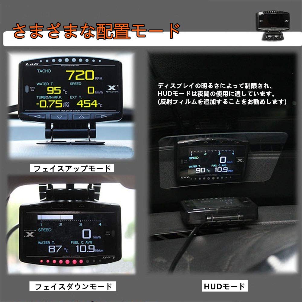 OBD2 Meter, LUFI X1, OBD, English Version, Car HUD, Head Up Display, Multi-functional Digital