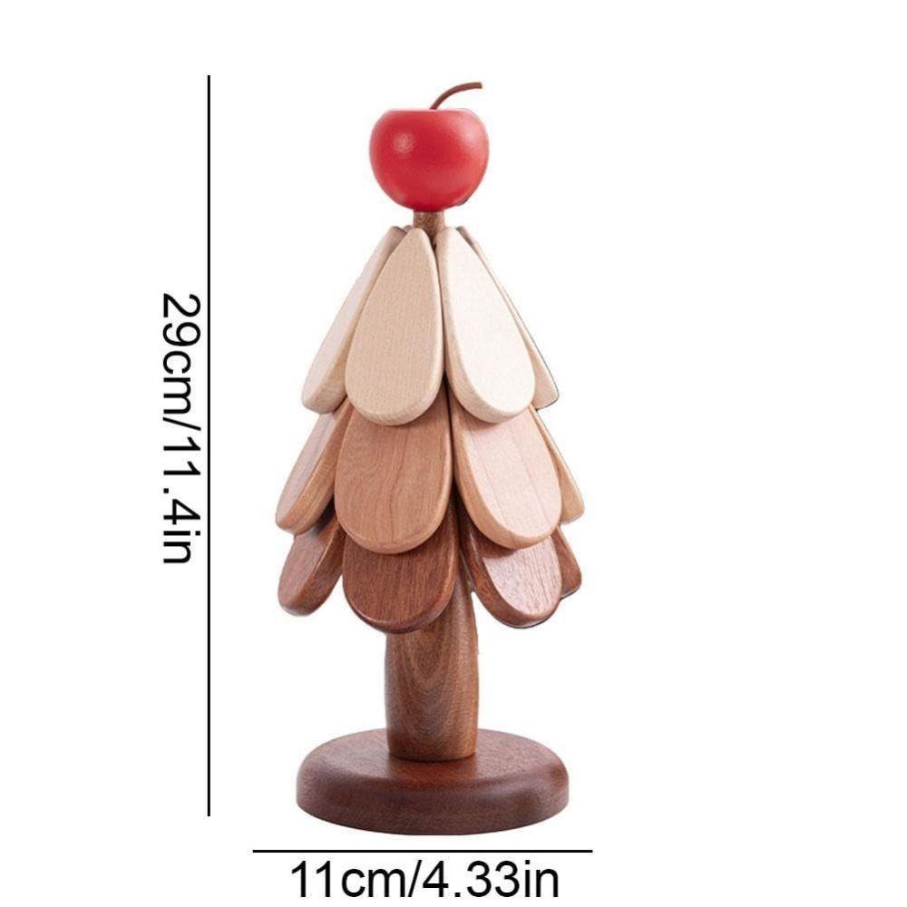 Set of 3 Wooden Tree Trivet Black Walnut Wood Placemats New Insulation Mat  for Home Kitchen