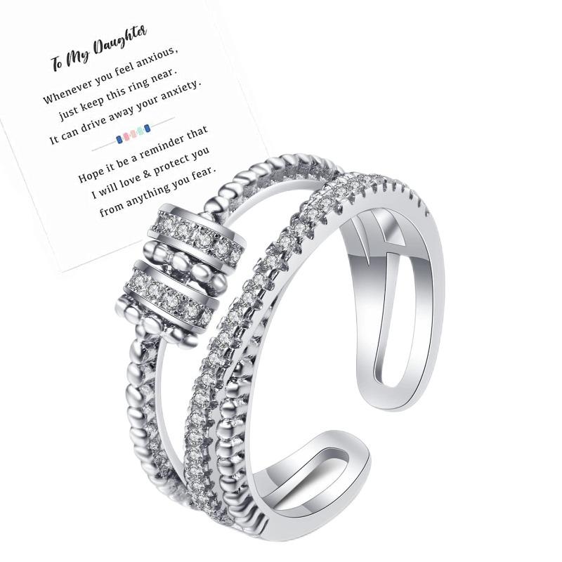 Rings Fashion Relieve Open Stress For Women Slimming Health Care Weight Loss Ring Engagement Wedding Couple Gifts Charm Jewelry