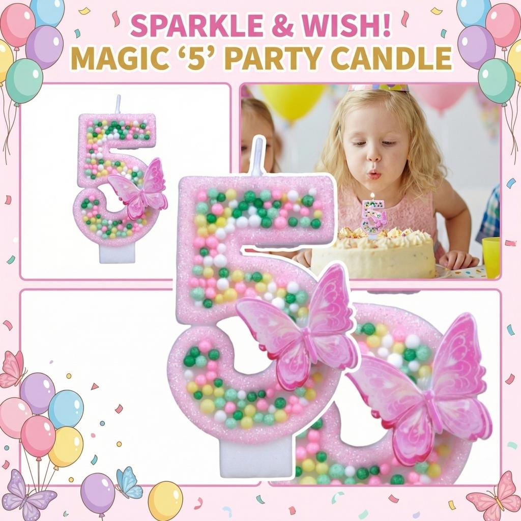 Fashion Cartoon Creative Birthday Candles Party Digital Candles