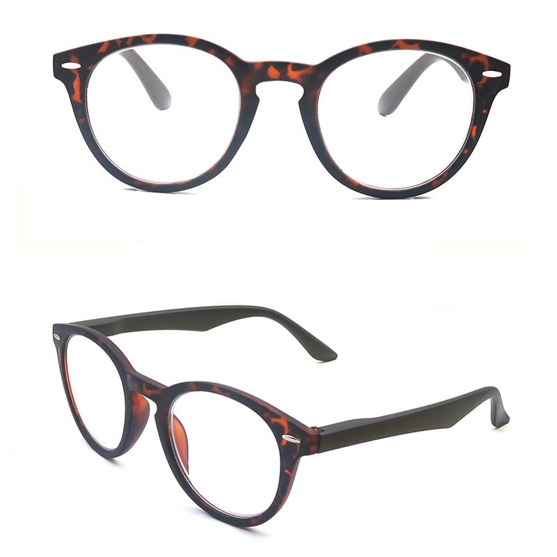 Women Reading Eyeglasses Vintage Classic Round Readers High quality Leopard Presbyopic Spectacles with Spring Hinge