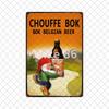 [ Mike86 ] Belgian Beer La Mc Cherry Chouffe Bok Soleil Metal Tin Sign Wall  Poster Iron Painting Pub Decoration S-02 20*30 CM