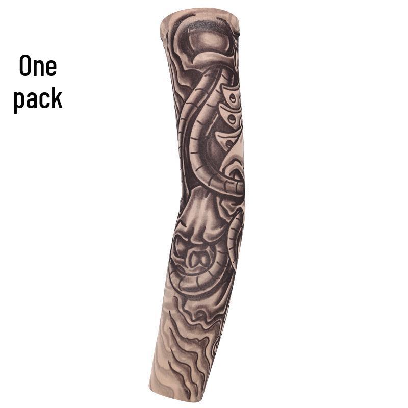 Seamless Outdoor Flower Tattoo Arm Sleeve - UV Protection for Cycling In Various Colors