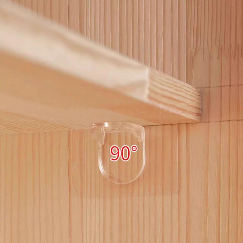 Punch-Free Partition Bracket: Right Angle Wardrobe Support and Fixator
