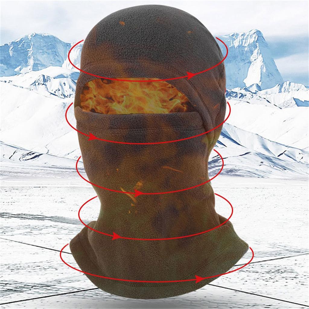 Winter Warm Polar-Fleece Balaclava Unisex Full Face Mask Winter Sports Cap Face Cover Neck Warmer Cycling Skiing Motorcycling