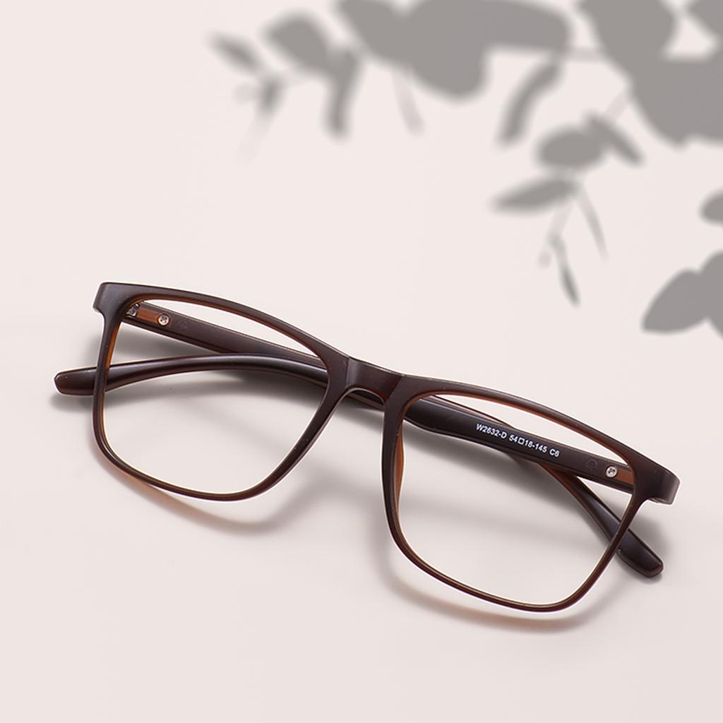 Rectangle Large TR90 Men And Women Full Rim Glasses Frame Light Plastic Square Spectacle With Spring Hinge For Prescription Lens