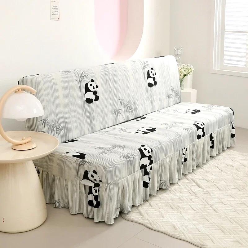 Elastic Sofa Bed Cover Armless Sofa Protector Home Decoration Couch Cover Simple Style Couch Slipcover Housses De Canapé