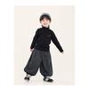 Boys Half Stand Collar Long Sleeve Bottoming Shirt Korean Style Kids Casual Top
