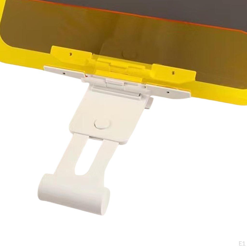 Car Anti-Glare Sun Visor Mirror Driver Eye Protection Day Night Use Button Sunshade Shield